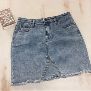 Most perfect denim jean skirt ever